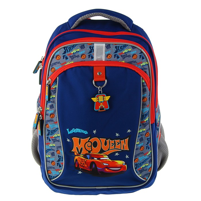 Рюкзак школьный эргономичная спинка 38х28х14 см Erich Krause "Тачки Ретро ралли"