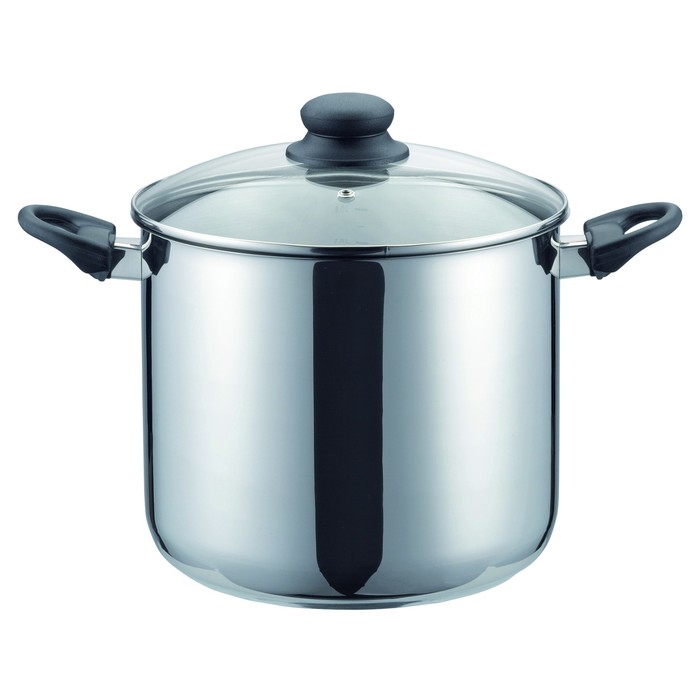 Кастрюля низкая со стеклянной крышкой 20 см, 3,6 л