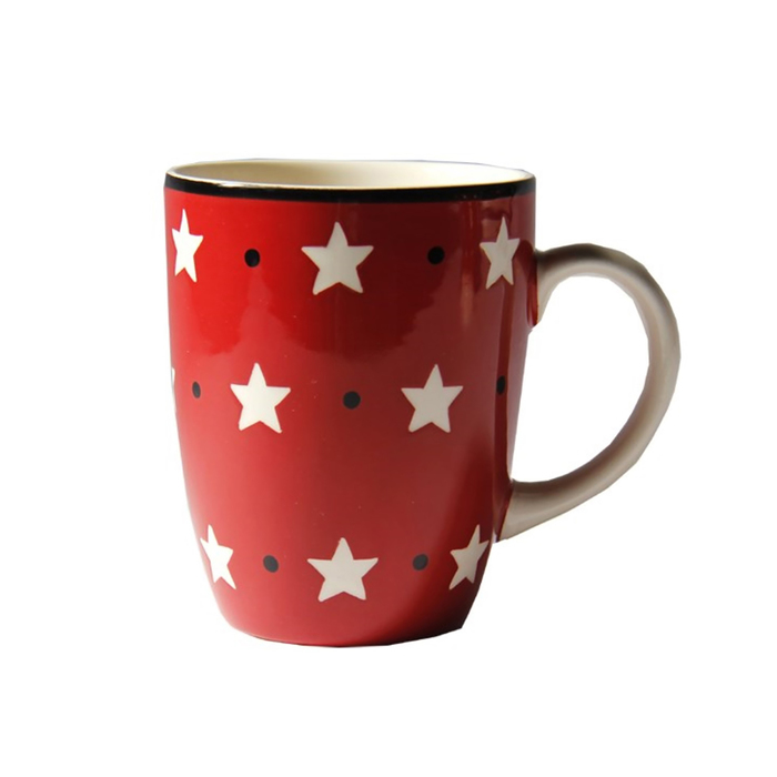 Кружка "Звёзды" 300 мл, красная