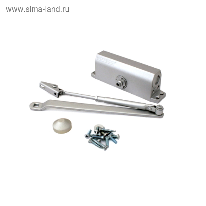 

Доводчик дверной NOTEDO DC-120-I SILVER, до 120 кг, серебристый