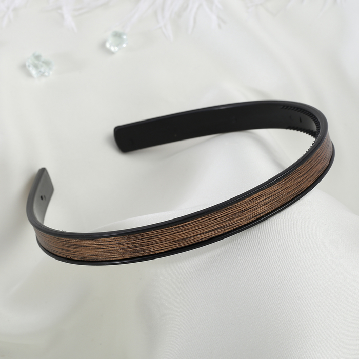 Ободок для волос "Окантовка" 0,9 см полоски, микс