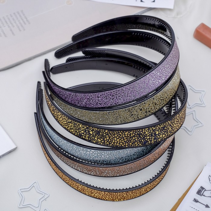 Ободок для волос "Окантовка" 2 см принт, микс