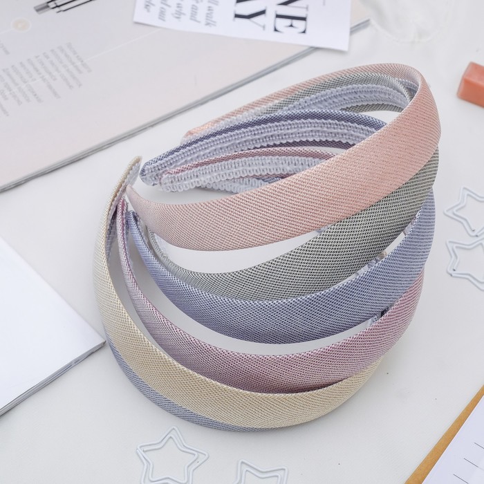 Ободок для волос "Космея" 2,5 см перелив, микс