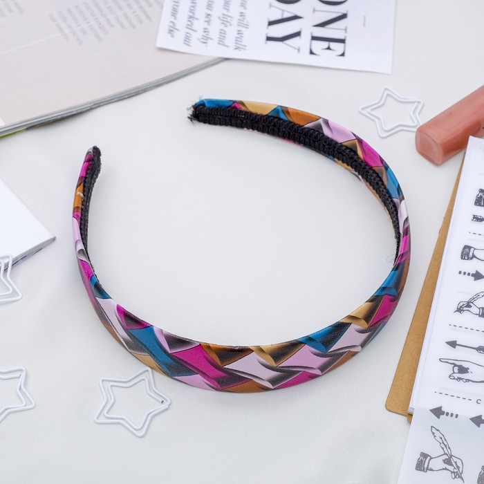 Ободок для волос "Геометрия" 2,8 см микс