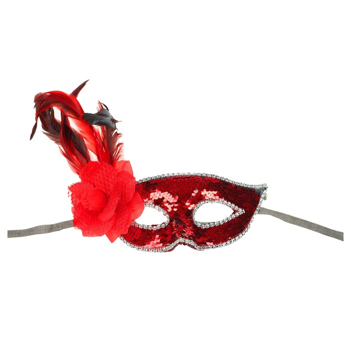 Карнавальная маска «Венеция», цвет красный