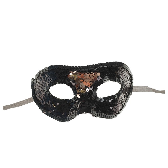 Карнавальная маска "Загадка", цвет чёрный