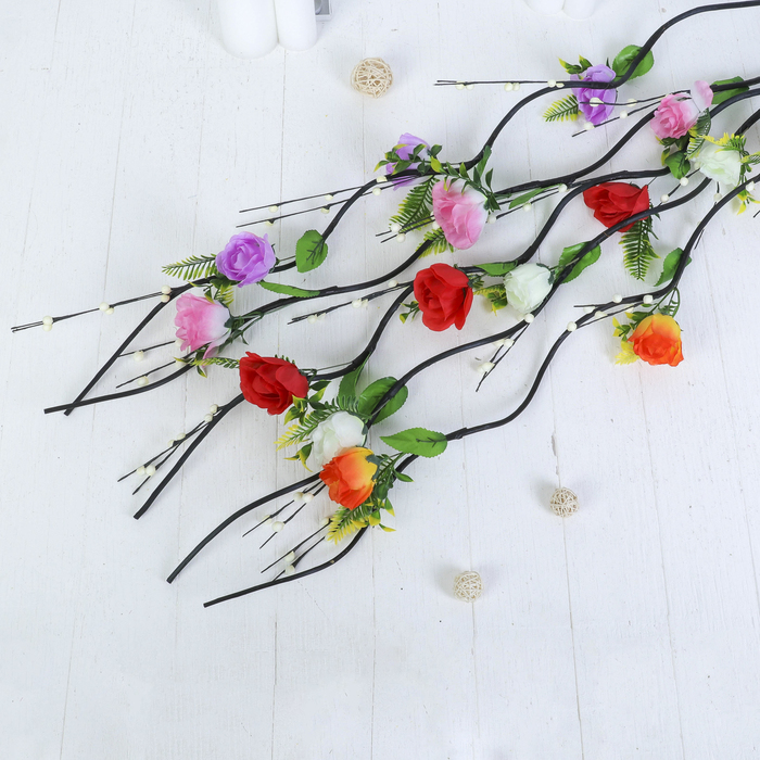 Декор "Розы с шариками" (цена за шт) фасовка 5шт, 150 см