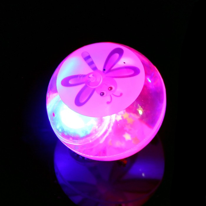 Мяч световой "Стрекоза" с водой 6,5 см, цвета МИКС