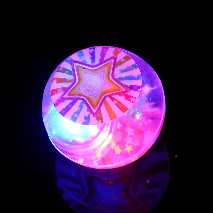 Мяч световой "Звезда" с водой 6,5 см