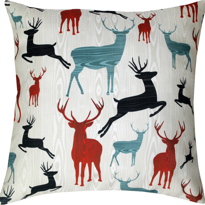 Наволочка Олени 38х38 см, саржа, 240г/м, пэ100%