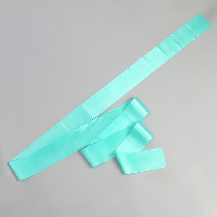 Лента атласная, ширина 10 см, тиффани, 3 м