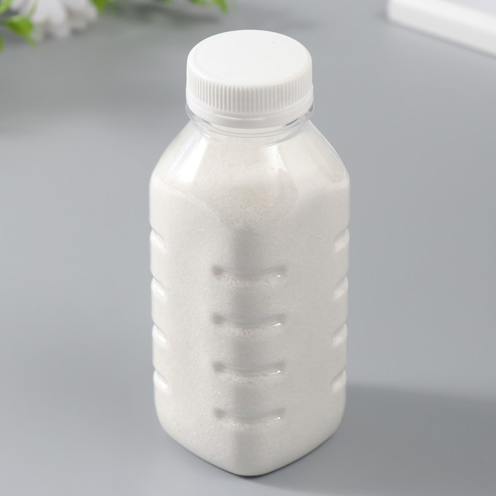 Песок цветной в бутылках "Белый" 500 гр