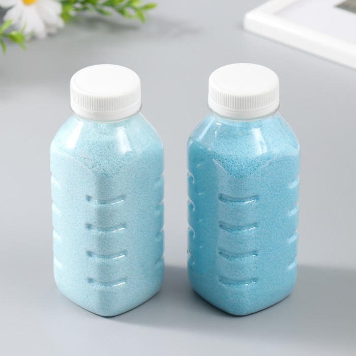 Песок цветной в бутылках "Голубой" 500 гр
