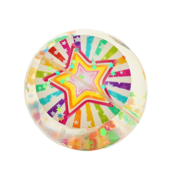 Мяч световой "Звезда" с водой 7,5 см