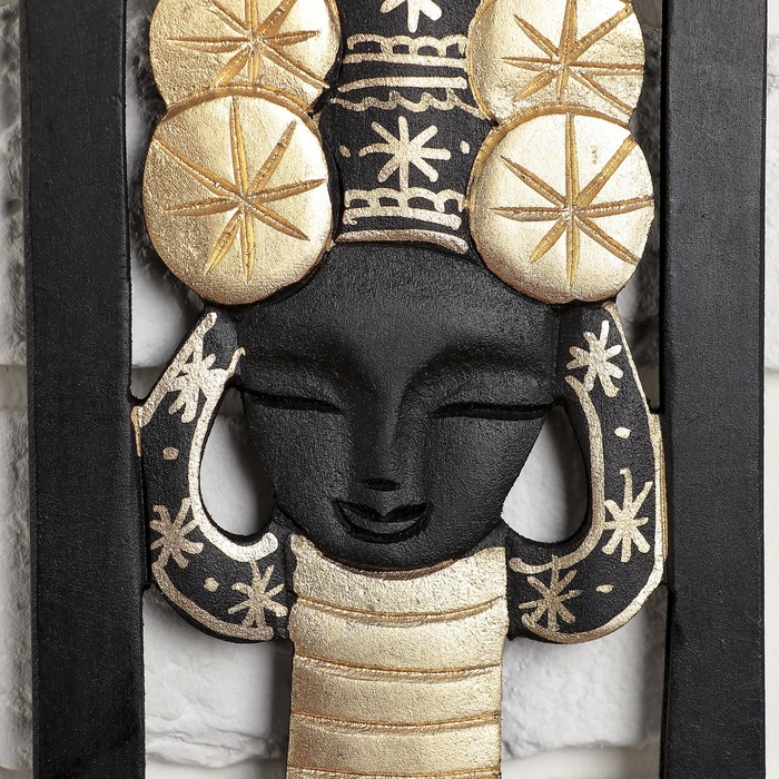 Панно дерево "Милая девушка" 40х19х1 см