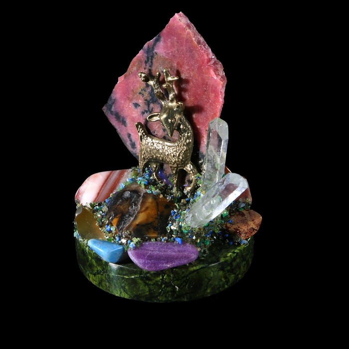 Сувенир "Каменная горка", на круглой подставке