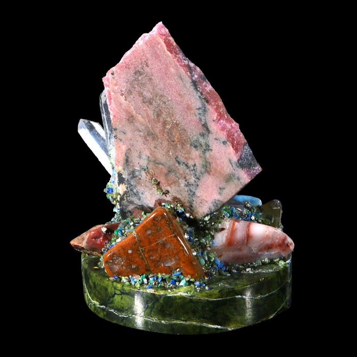 Сувенир "Каменная горка", на круглой подставке