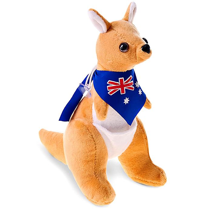 Мягкая игрушка "Кенгурёнок", 20 см, цвет бежевый