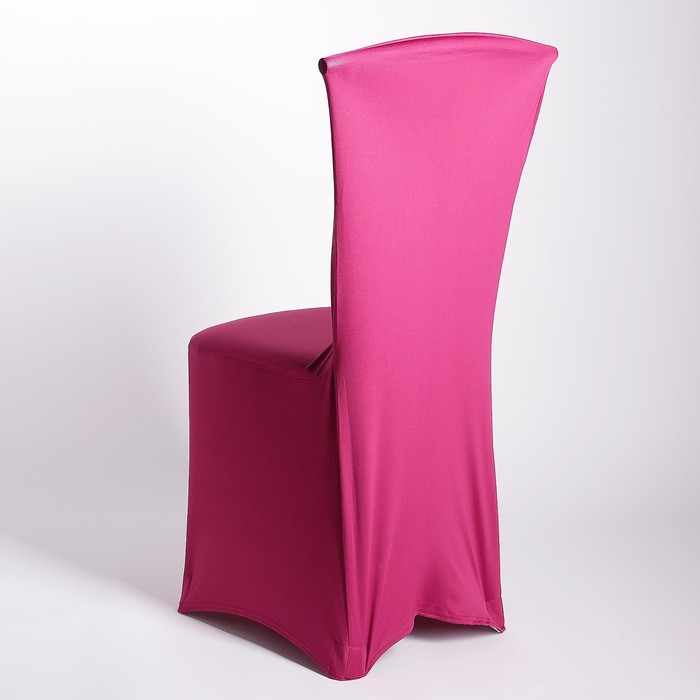 Чехол свадебный на стул, малиновый