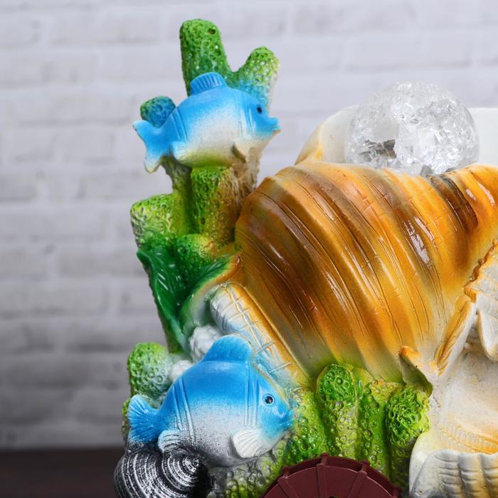 Фонтан "Под волнами" 13х19х25 см (с подсветкой)