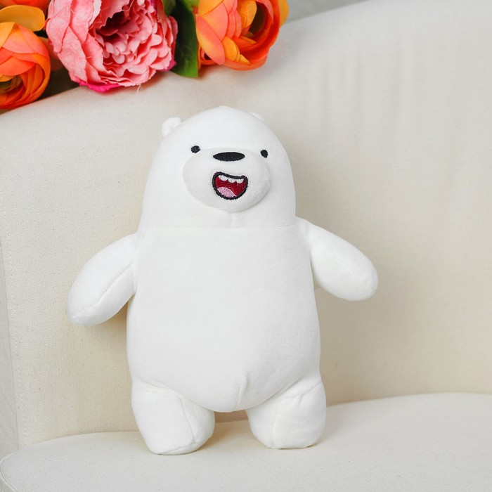 Мягкая игрушка-присоска "Белый медведь", виды МИКС