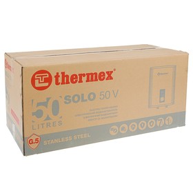 Водонагреватель Thermex Solo 50 V, накопительный, 2 кВт, 50 л, нерж. бак, белый от Сима-ленд