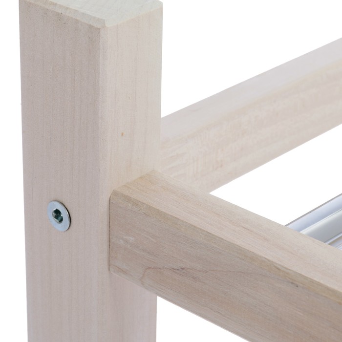 Этажерка для обуви 2-х ярусная, цвет беленый дуб