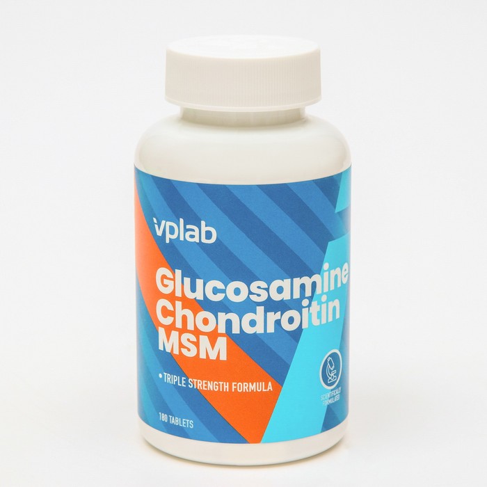 VPLab Глюкозамин Хондроитин MSM, спортивное питание, 180 таблеток