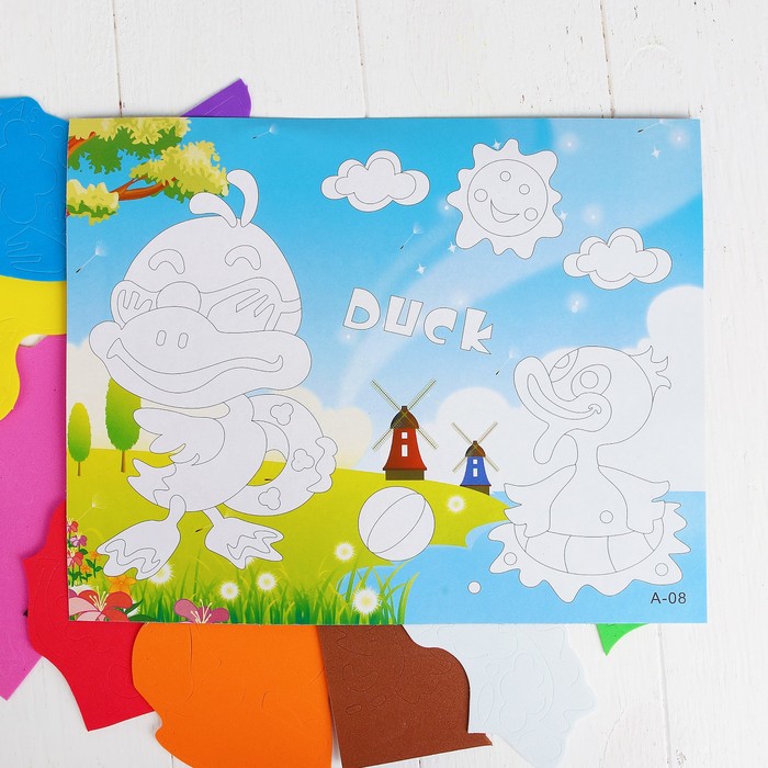 Аппликация 3D "Утки" из ЕVA