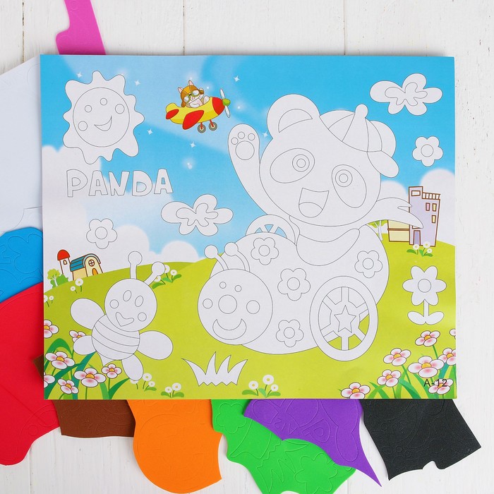 Аппликация 3D "Панда" из ЕVA