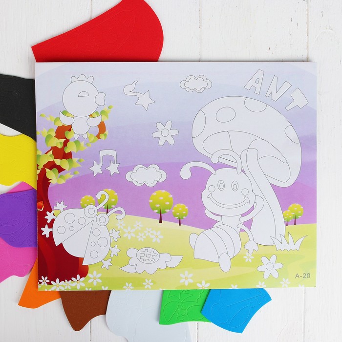 Аппликация 3D "Муравей" из ЕVA