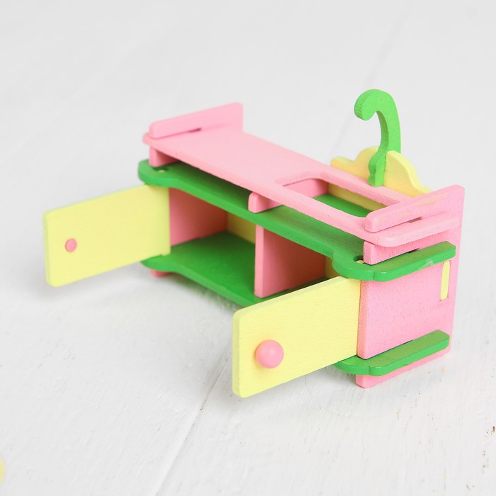 Мебель для кукол "Столовая", розовая