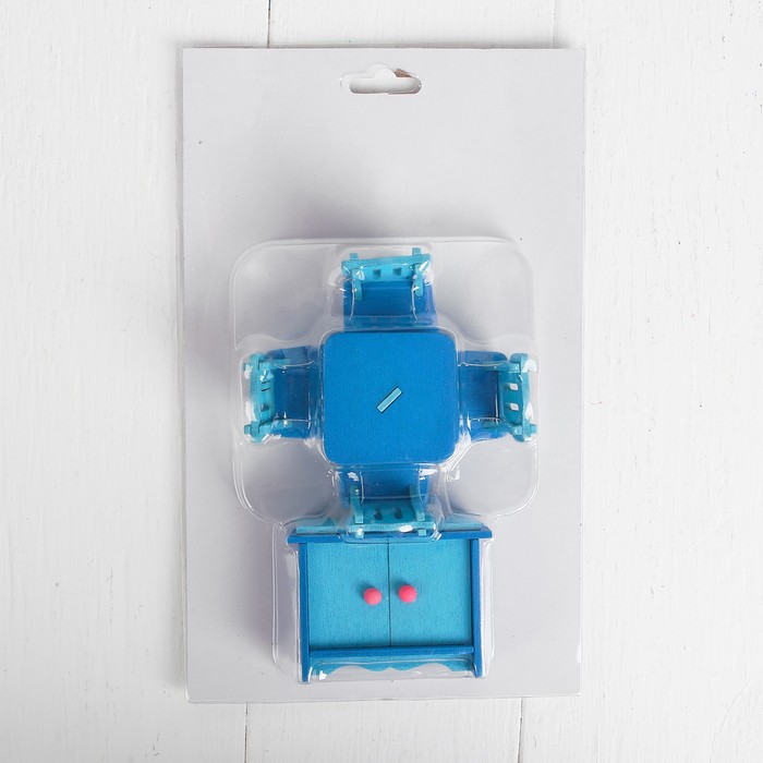 Мебель для кукол "Гостиная", синяя