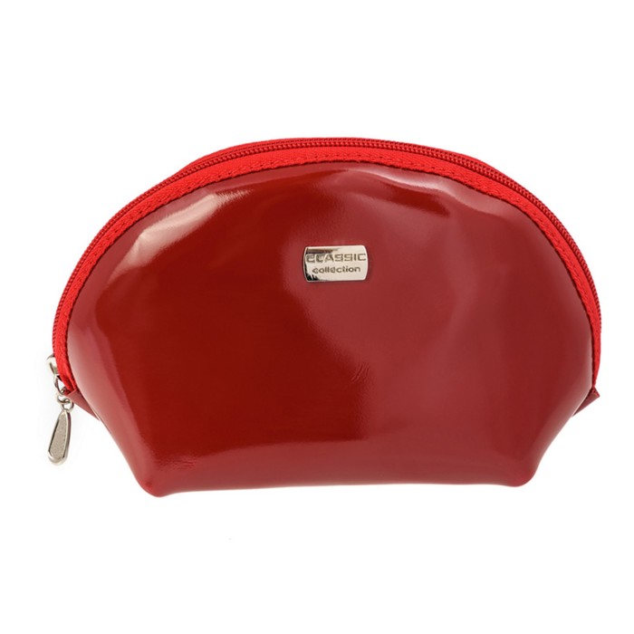 Косметичка женская, н/к, цвет красный