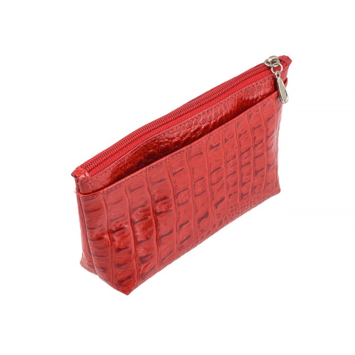 Косметичка женская, н/к, цвет красный