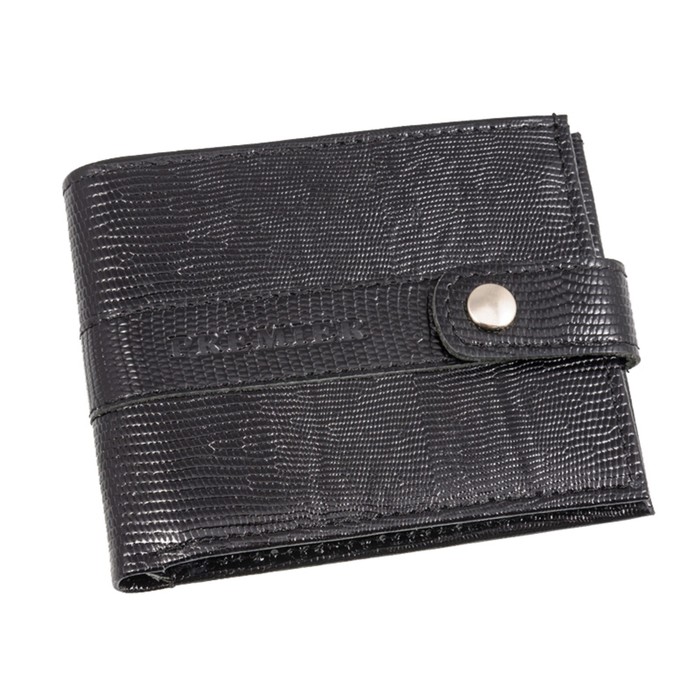 Кошелёк, натуральная кожа, цвет чёрный