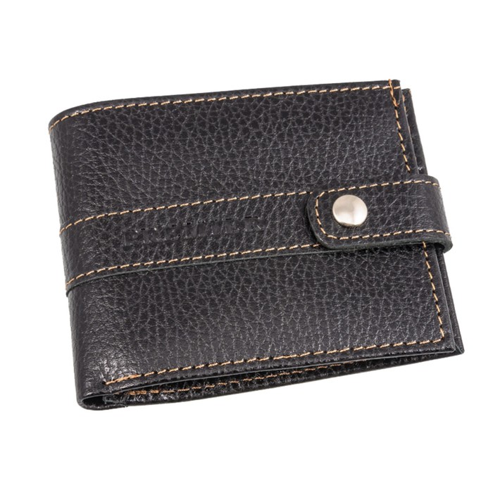 Кошелёк, натуральная кожа, цвет чёрный