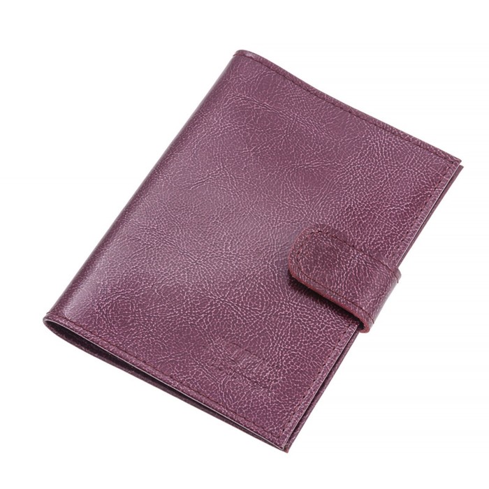 Обложка для автодокументов, н/к, цвет бордо аметист