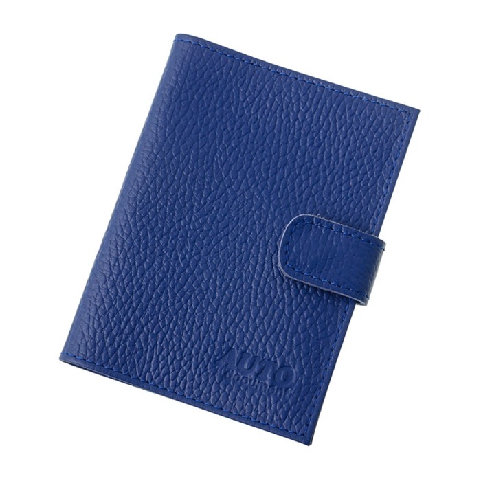 Обложка для автодокументов, н/к, цвет синий