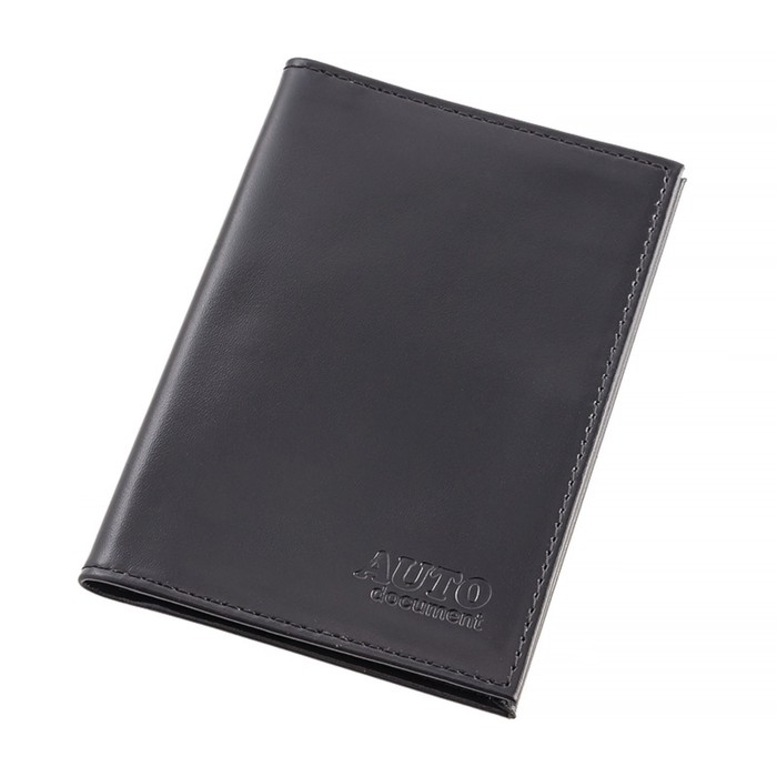 Обложка для автодокументов, н/к, цвет чёрный