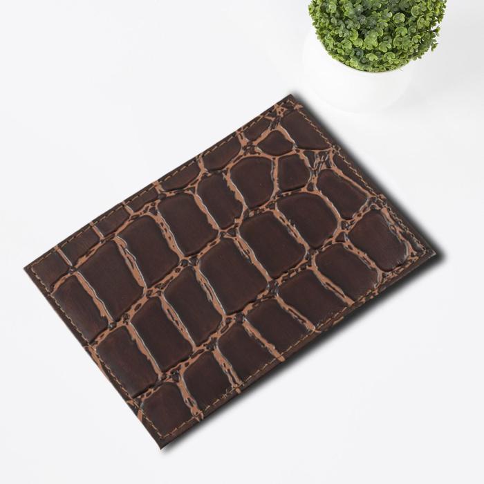 Обложка для автодокументов, н/к, цвет коричневый