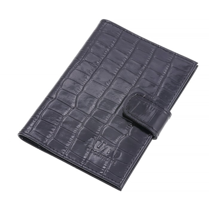 Кошелёк, натуральная кожа, цвет чёрный