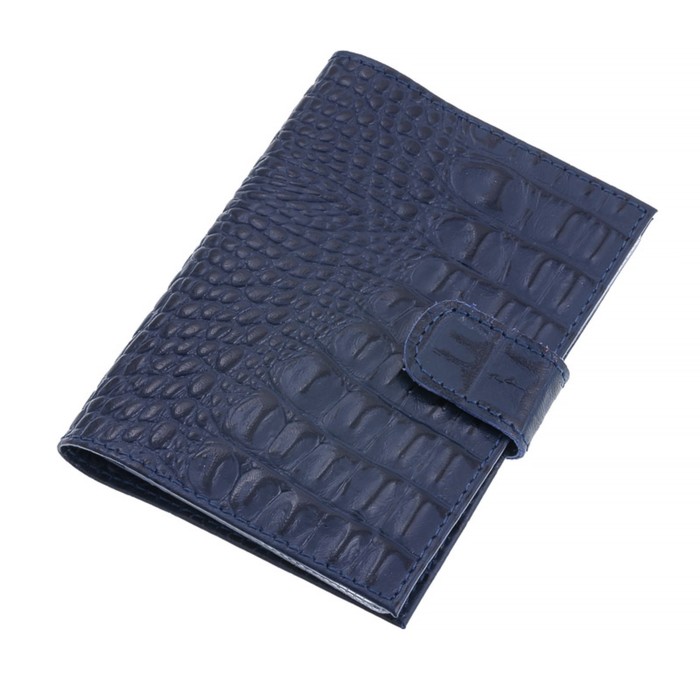 Кошелёк, натуральная кожа, цвет синий