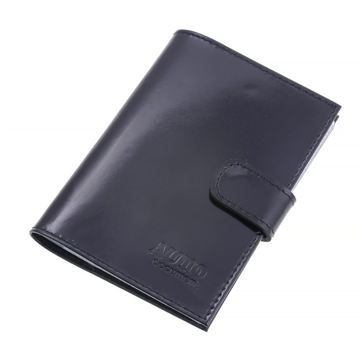 Кошелёк, натуральная кожа, цвет чёрный