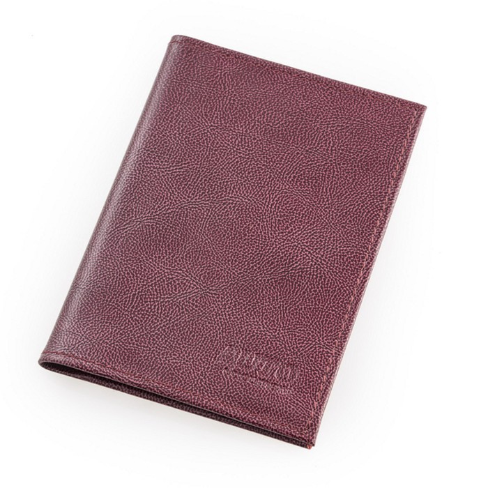 Обложка для автодокументов, н/к, цвет бордо аметист