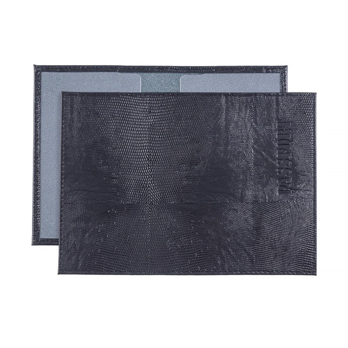 Обложка для паспорта, н/к, цвет чёрный