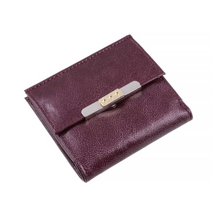 Кошелёк женский, н/к, цвет бордо аметист