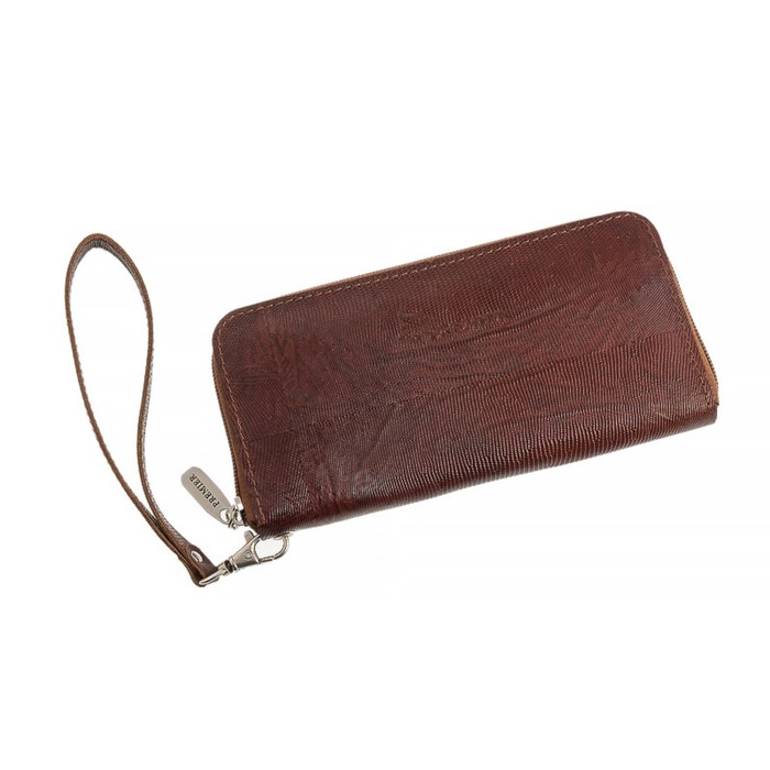 Кошелёк женский, н/к, цвет коричневый игуана