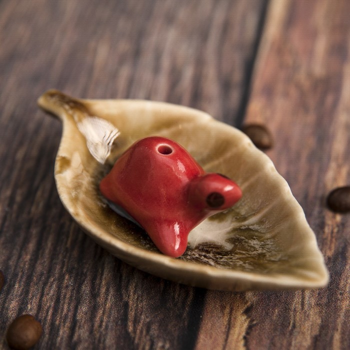 Подставка под благовония "Розовая черепашка" 9х5х2,5 см