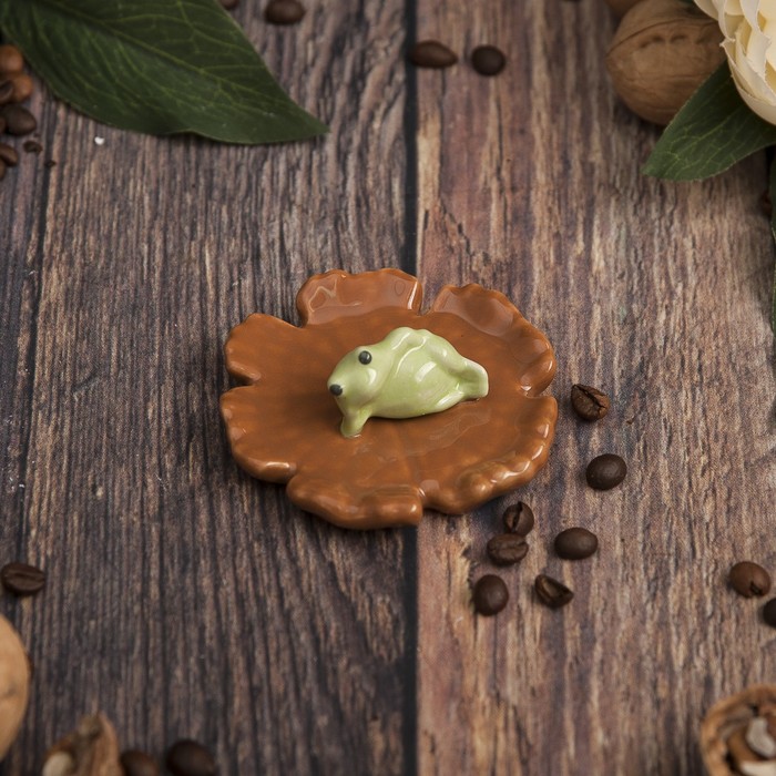 Подставка под благовония "Лягушка" 7,5х7,5х3 см